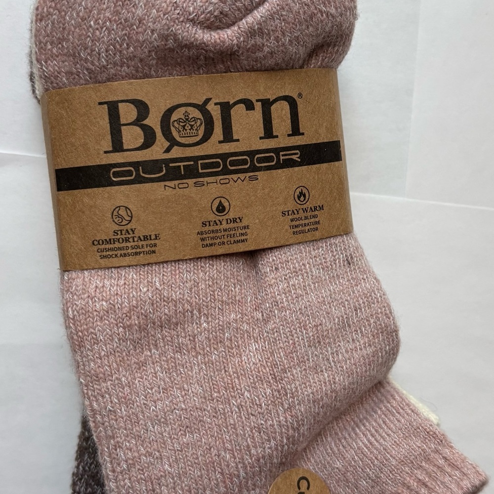 Born Outdoor Wool Blend 4Pk No show Women’s Socks